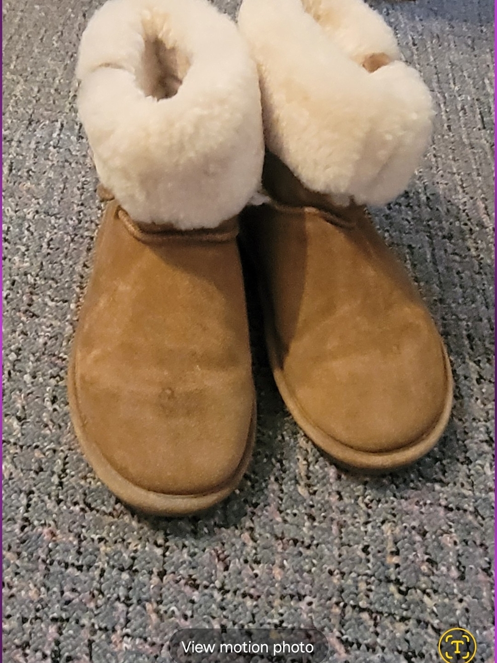 BearPaw Women's Tan Suede Slip-On Shearling Slippers